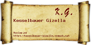 Kesselbauer Gizella névjegykártya